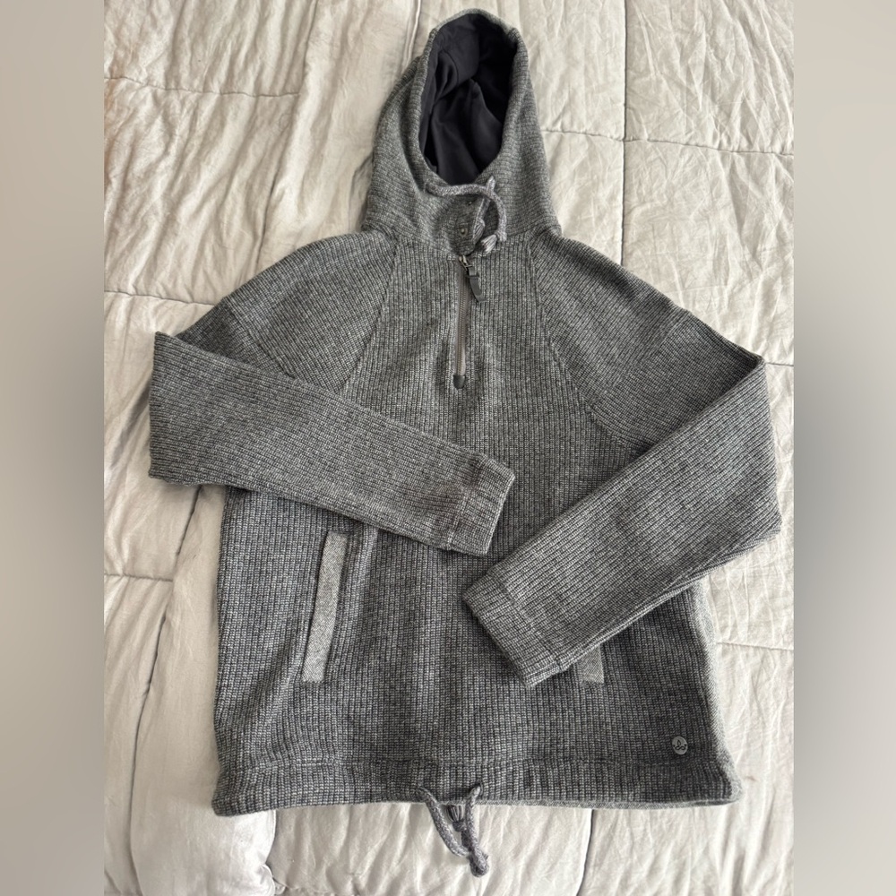 Prana Women’s Charcoal Zip-Up Sweater